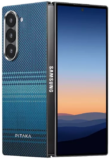 Θήκη Κινητού Pitaka Back Cover για Samsung Galaxy Z Fold 6 Πλαστικό Μπλε