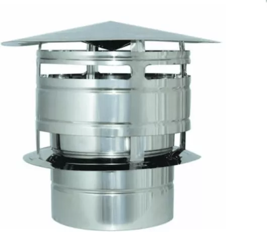 Καπέλο Καπνοδόχου Αντιανεμικό Βαρέως Τύπου Techno Inox 100mm