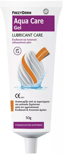 Γέλη Frezyderm Aqua Care Gel Ενυδατική & Λιπαντική Αιδιοκολπική για Χρήση Κατά την Εμμηνόπαυση 50gr