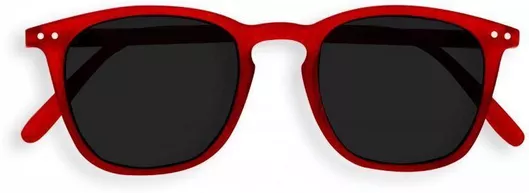 Γυαλιά Ηλίου Unisex Izipizi #E Red Crystal Grey Lenses 46Mm με Κοκκάλινο Σκελετό Κόκκινο