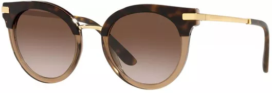 Γυαλιά Ηλίου Γυναικεία Dolce & Gabbana Dg 4394 325613 50 Standard Gradient με Κοκκάλινο Σκελετό Καφέ