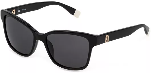 Γυαλιά Ηλίου Γυναικεία Furla Sfu 470 0700 Standard 54Mm με Κοκκάλινο Σκελετό Μαύρο