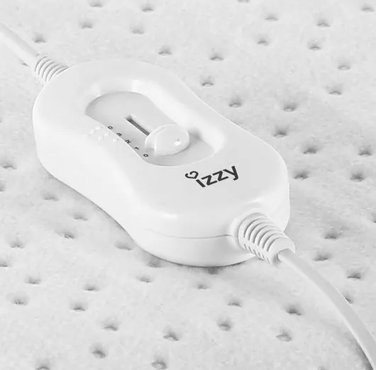 Izzy Sleepy IZ-9008 Μονό Ηλεκτρικό Υπόστρωμα Πλενόμενο Λευκό 60W 80x150εκ.
