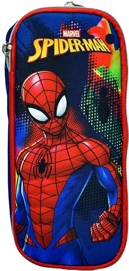 Κασετίνα Gim Οβάλ Spiderman Silver Ees Πολύχρωμο