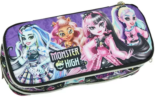 Κασετίνα Οβάλ Monster High 350-00144 Πολύχρωμο