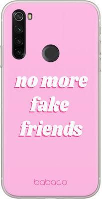 Θήκη Κινητού Babaco Back Cover για Xiaomi Redmi Note 8T Σιλικόνη 005 No More Fake Friends