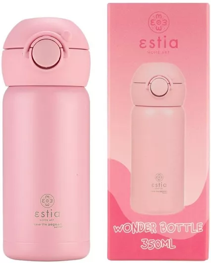 Παιδικό Παγούρι Estia Θερμός Inox Candy Pink 350ml Ροζ