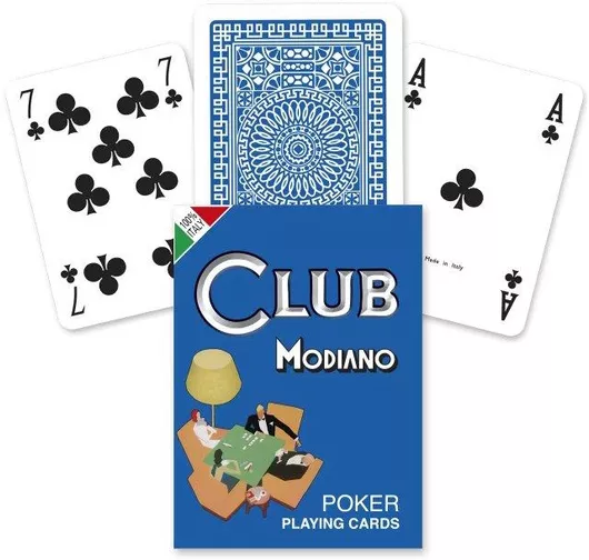 Τράπουλα Modiano Poker Club Standard Index Blue