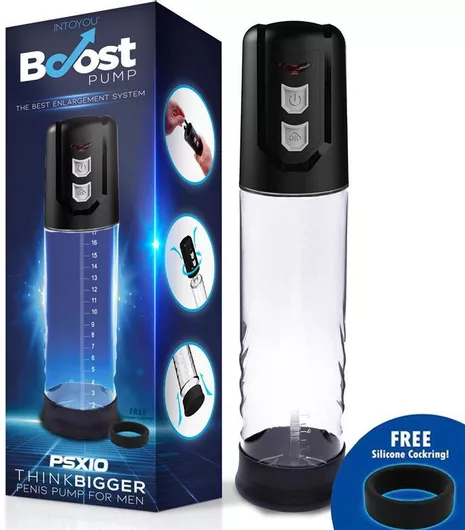 Τρόμπα Πέους PSX10 Automatic Crystal 27cm Μαύρο