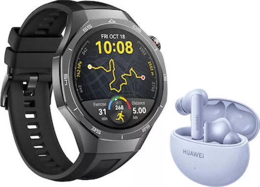 Huawei Watch GT 5 Pro 46mm Black + Huawei FreeBuds 5i Blue