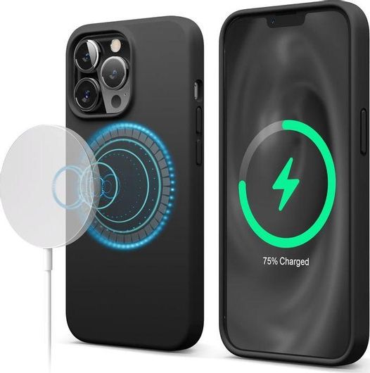 Θήκη Κινητού Elago Back Cover με MagSafe για Apple iPhone 13 Pro Σιλικόνη Μαύρο