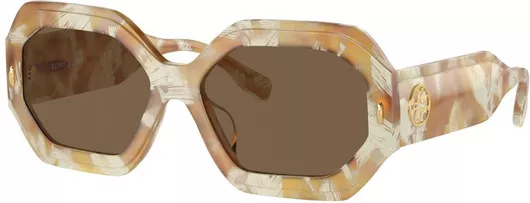 Γυαλιά Ηλίου Tory Burch 7192U 170987 55 Γυναικεία με Κοκκάλινο Σκελετό Μπεζ