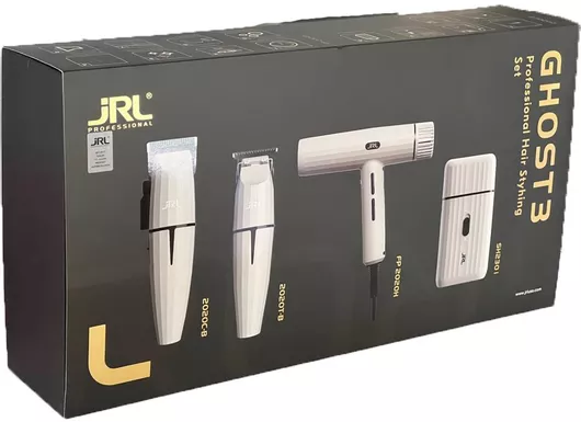 Κουρευτική Μηχανή Jrl Ghost Kit 3 Onyx Clipper Σετ Trimmer & Shaver Forte Pro Hairdryer Γκρι