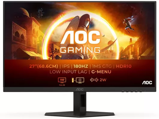 Gaming Οθόνη Υπολογιστή AOC 27G4XE IPS HDR 27" FHD 1920x1080 180Hz με Χρόνο Απόκρισης 1ms GTG
