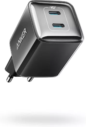 Φορτιστής Κινητών Anker Anker 521 Nano Pro Χωρίς Καλώδιο με 2 Θύρες USB-C 40W A2038312 Μαύρο