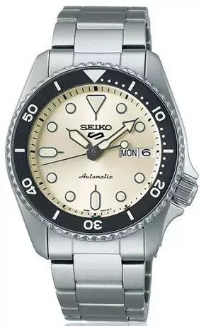 Ανδρικό Ρολόι Seiko Αυτόματο με Ασημί Μεταλλικό Μπρασελέ 