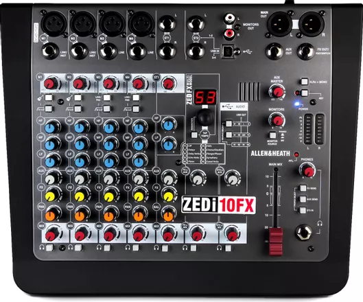 Αναλογική Κονσόλα Allen & Heath ZEDi10FX 10 Καναλιών με Phantom Power & 4 Εισόδους XLR
