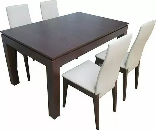 Τραπεζαρία Jasmine & Taylor 5τμχ Walnut 140x90cm