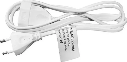 Μπαλαντέζα Adeleq Προέκταση Καλωδίου  1.5m Διατομής 2x0.75mm² Λευκή