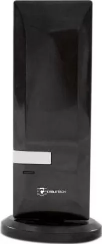 Cabletech ANT-0519 Εσωτερική Κεραία Τηλεόρασης (απαιτεί τροφοδοσία) σε Μαύρο Χρώμα Σύνδεση με Ομοαξονικό (Coaxial) Καλώδιο