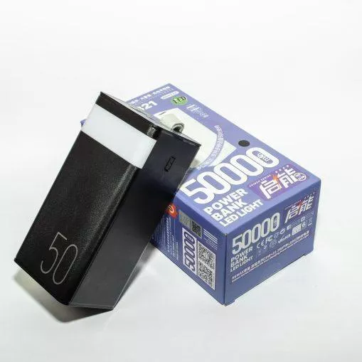 Power Bank 50000mAh 22.5W με 2 Θύρες USB-A & Θύρα USB-C Μαύρο