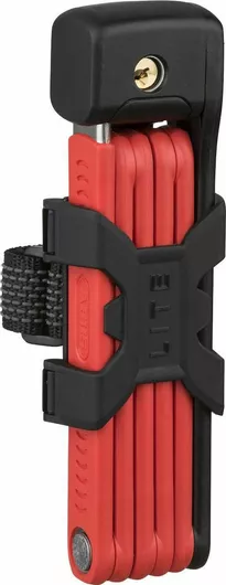 Κλειδαριά Ποδηλάτου Abus Bordo Lite 6055K/85 RD SH Αναδιπλούμενη με Κλειδί Κόκκινο