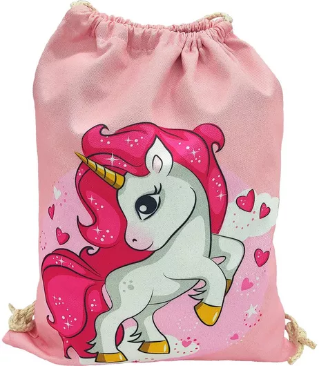 Παιδική Τσάντα Πλάτης Gift-Me Unicorn 42x32cm Ροζ