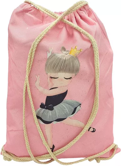 Παιδική Τσάντα Πλάτης Gift-Me Μπαλαρίνα 42x32cm Ροζ