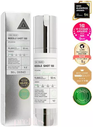 Serum Προσώπου VT Cosmetics Reedle Shot 100 Αντιγηραντικό με Centella Asiatica & Νιασιναμίδη 50ml