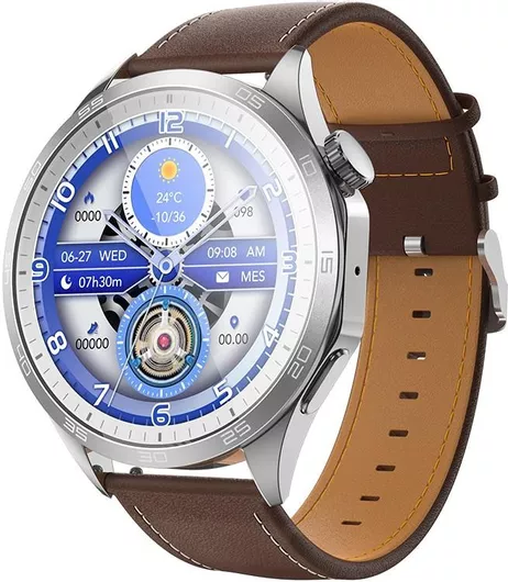 Smartwatch Hoco Y21 IP67 AMOLED Οθόνη 1.43" 230mAh με Δυνατότητα Κλήσεων Ασημί