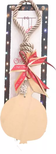 Γούρι 2025 Kalliopi Silver GX7000 Καδρακι με Ξύλινο Στολίδι Ρόδι