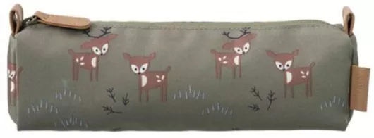 Κασετίνα Fresk Βαρελάκι Deer Olive 24x9cm Πολύχρωμο