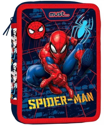 Κασετίνα Must Διπλή Γεμάτη 15x5x21 Spiderman 508371 Πολύχρωμο