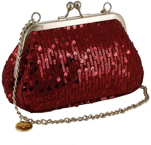 Παιδική Τσάντα Βόλτας Abel & Lula Ώμου Πουγκί με Παγιέτα Κόκκινο