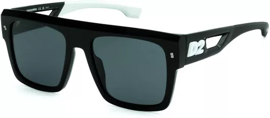 Unisex Γυαλιά Ηλίου Dsquared D2 0127/S Τετράγωνα με Πάστινο Σκελετό Μαύρο
