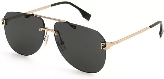 Ανδρικά Γυαλιά Ηλίου Fendi 40115U Τετράγωνα με Πάστινο Σκελετό Χρυσό