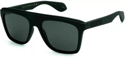 Ανδρικά Γυαλιά Ηλίου Gucci 1570S Τετράγωνα με Πάστινο Σκελετό Μαύρο