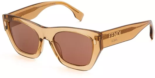 Γυναικεία Γυαλιά Ηλίου Fendi 40100I Τετράγωνα με Πάστινο Σκελετό Καφέ