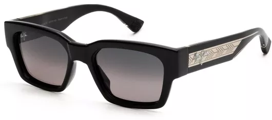 Γυναικεία Γυαλιά Ηλίου Maui Jim Kenui Τετράγωνα με Πάστινο Σκελετό Μαύρο