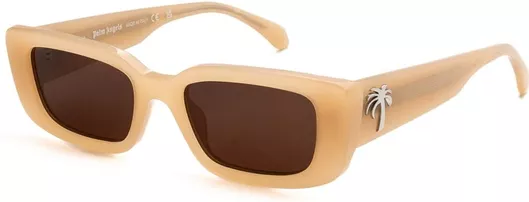 Γυναικεία Γυαλιά Ηλίου Palm Angels 056S Τετράγωνα με Πάστινο Σκελετό Μπέζ