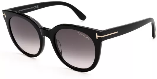 Γυναικεία Γυαλιά Ηλίου Tom Ford 1109/S Στρογγυλά με Πάστινο Σκελετό Μαύρο