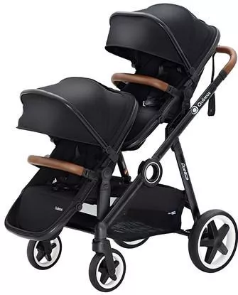 Καρότσι Μωρού για Δίδυμα από Νεογέννητο Μαύρο