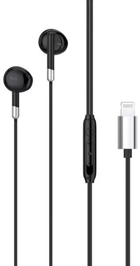 Handsfree Ακουστικά Egoboo NobleSound In-ear με Βύσμα Lightning Μαύρο