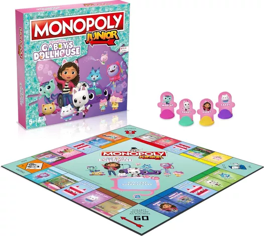 Επιτραπέζιο Παιχνίδι Junior Gabbys Dollhouse για 2-4 Παίκτες 5+ Ετών Winning Moves