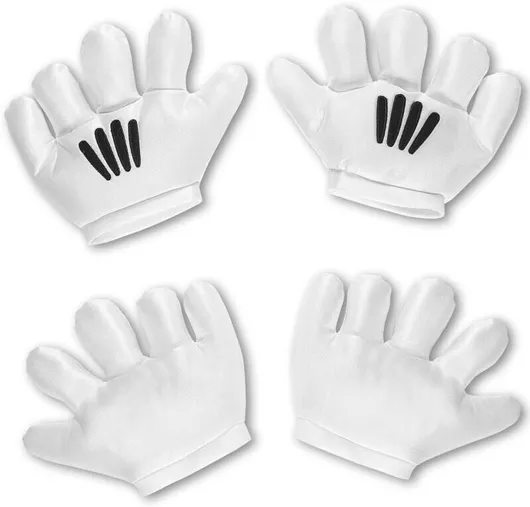 Αποκριάτικα Γάντια Widmann Mickey & Minnie Λευκό