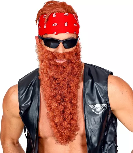 Αποκριάτικη Γενειάδα Widmann με Μουστάκι Κόκκινο