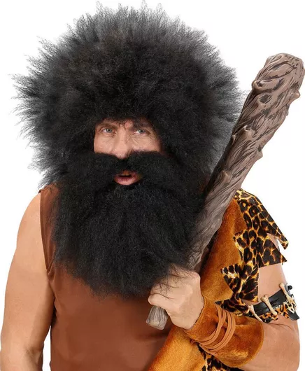 Αποκριάτικη Γενειάδα Widmann με Μουστάκι Μαύρο