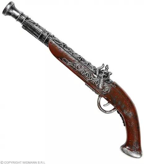 Αποκριάτικο Πιστόλι Πειρατή 43cm Καφέ