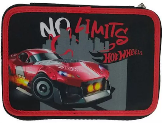 Κασετίνα Κασετίνα Gim Διπλή Γεμάτη Hot Wheels Retro 349cm-29cm100 Πολύχρωμο