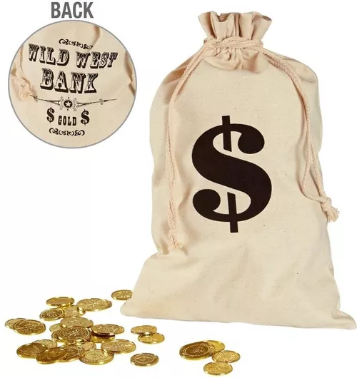 Αποκριάτικο Αξεσουάρ Widmann Τσάντα Χρημάτων 30x48cm Μπεζ